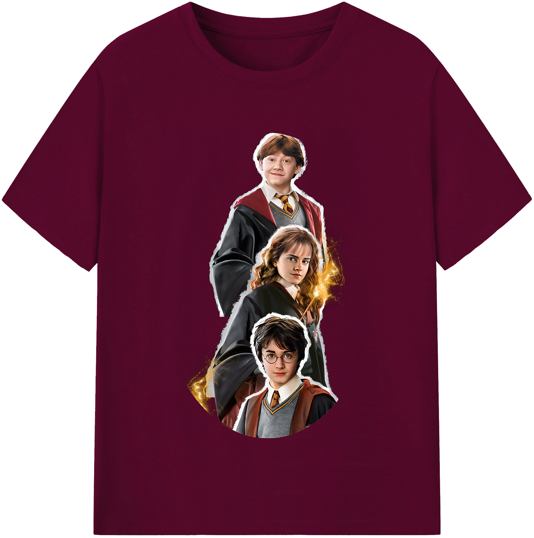 （画像用） Harry Potter ハリー・ポッターシリーズ レディースカジュアルプリントTシャツ（綿100％）